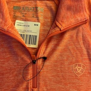 Ariat Sun-Kissed Coral 1/4 Zip Women's Top
